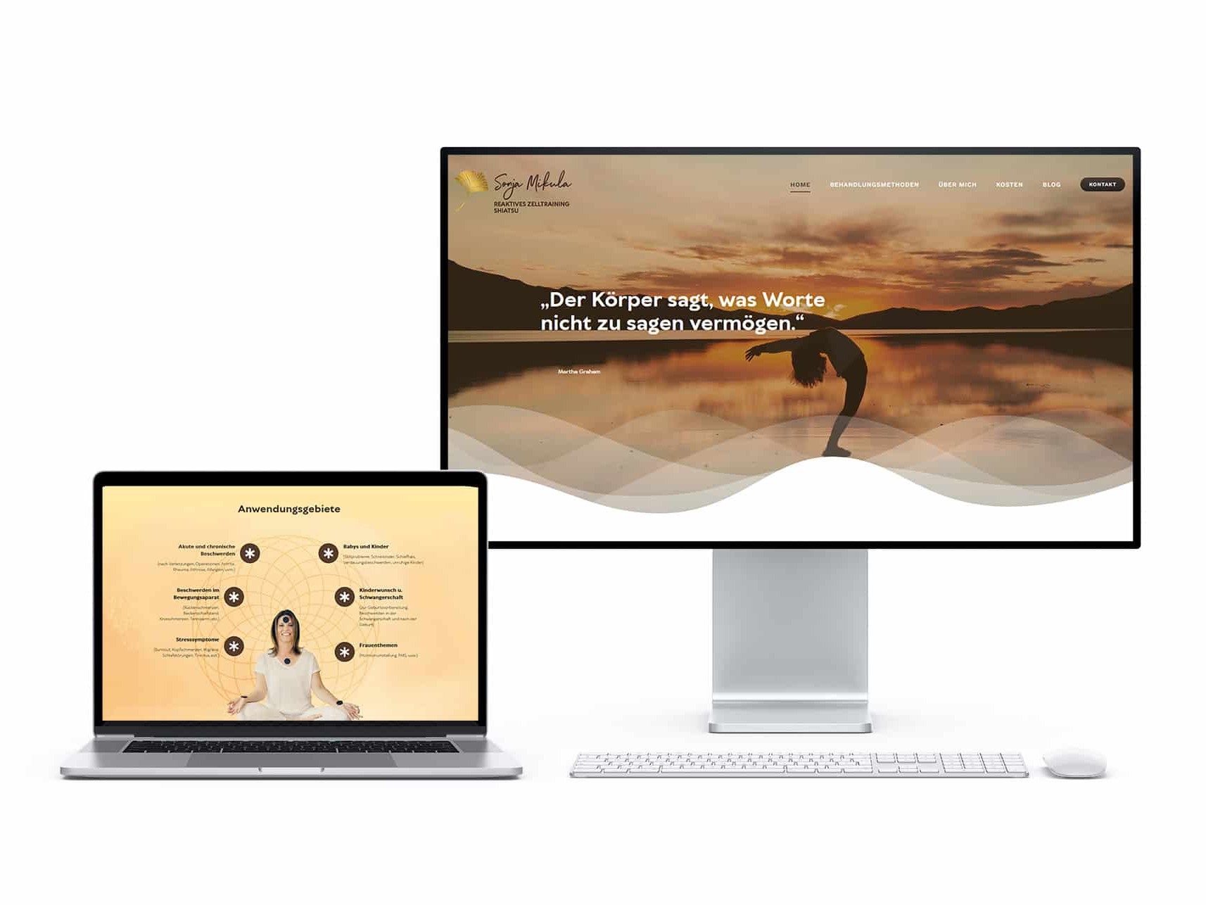 Gesund4You Website Screen